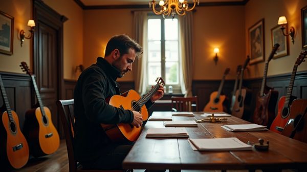 Top écoles pour des cours de guitare à Paris avec expert enseignant
